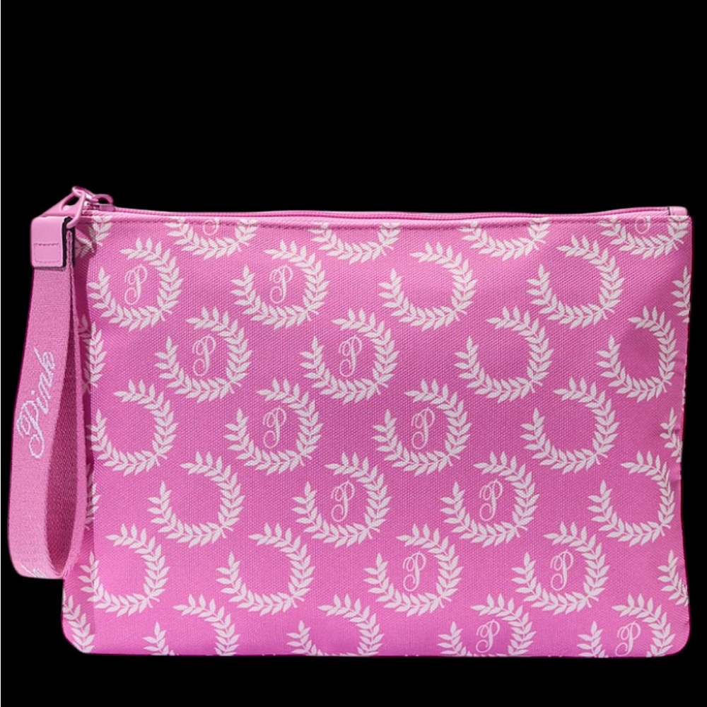 Victoria’s Secret PINK NWT Top Zip Pouch Bag Wristlet CUTE VS